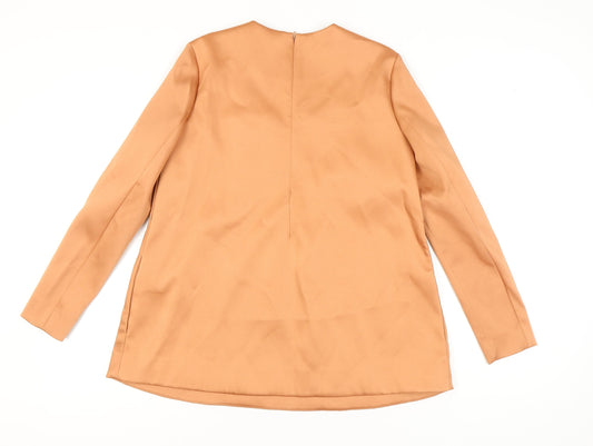 Womens UK Size 6 COS Brown Basic Blouse