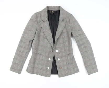 Lipsy Women's Grey Check Blazer Size 12 Workwear