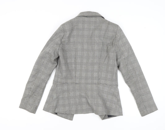 Lipsy Women's Grey Check Blazer Size 12 Workwear