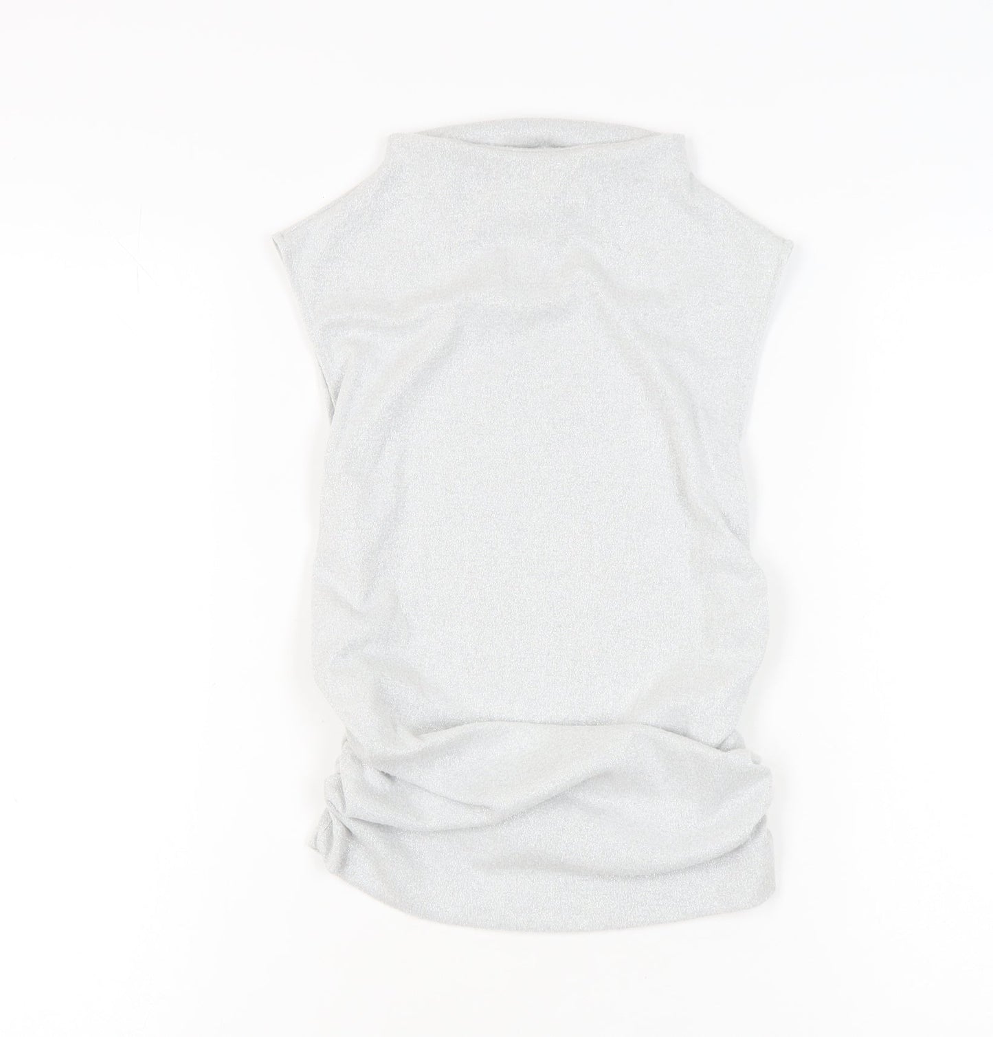 Womens UK Size 10 Marks and Spencer Grey Basic T-Shirt