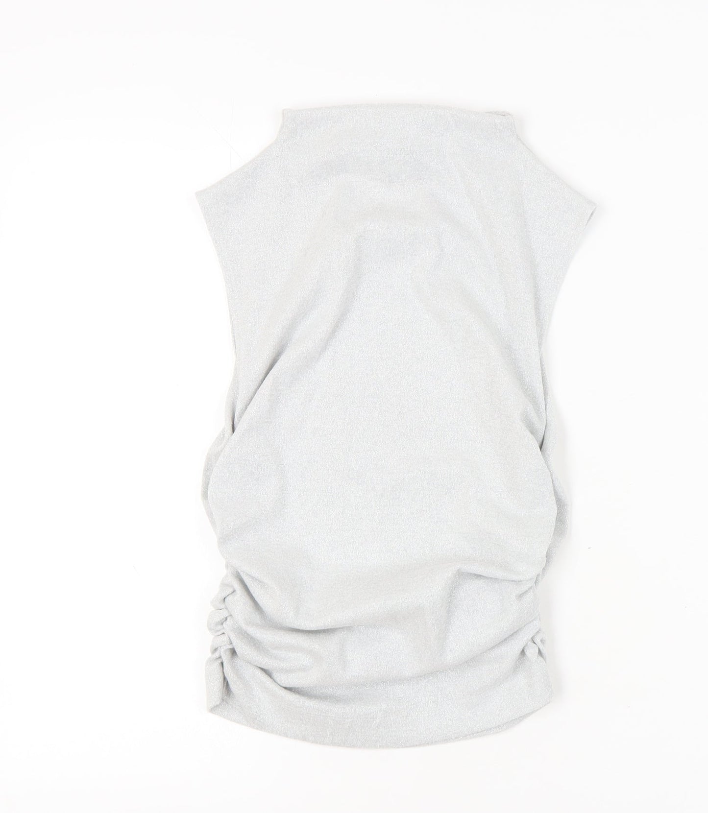 Womens UK Size 10 Marks and Spencer Grey Basic T-Shirt