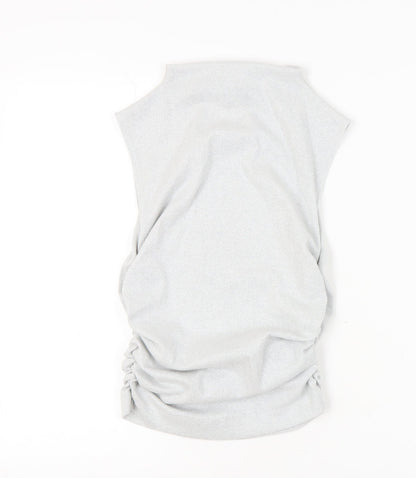 Womens UK Size 10 Marks and Spencer Grey Basic T-Shirt