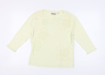 Womens UK Size 16 Kaleidoscope Ivory Pullover Jumper