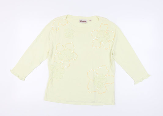 Kaleidoscope Women's Ivory Floral Jumper Size 16