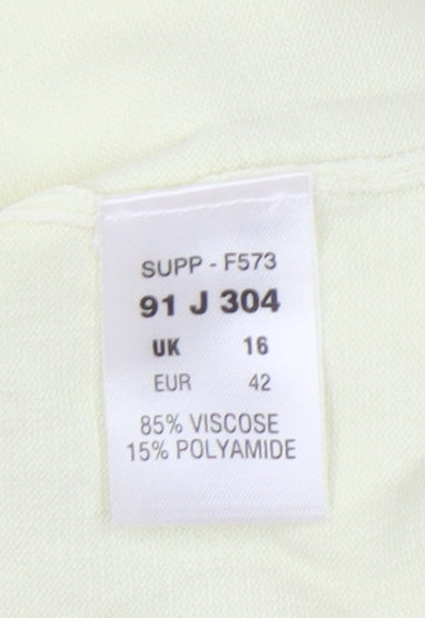 Womens UK Size 16 Kaleidoscope Ivory Pullover Jumper