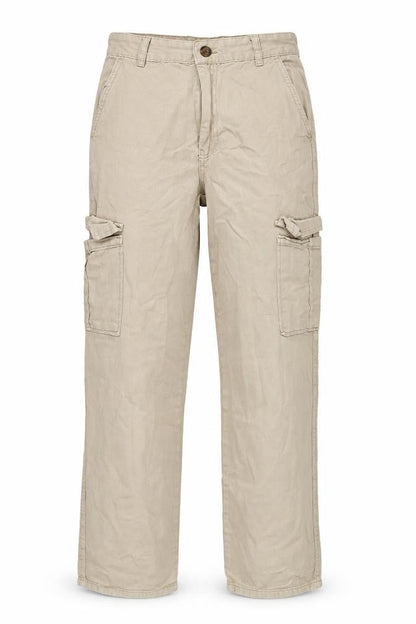 Womens UK Size 6 Stradivarius Regular Fit Casual Beige Trousers