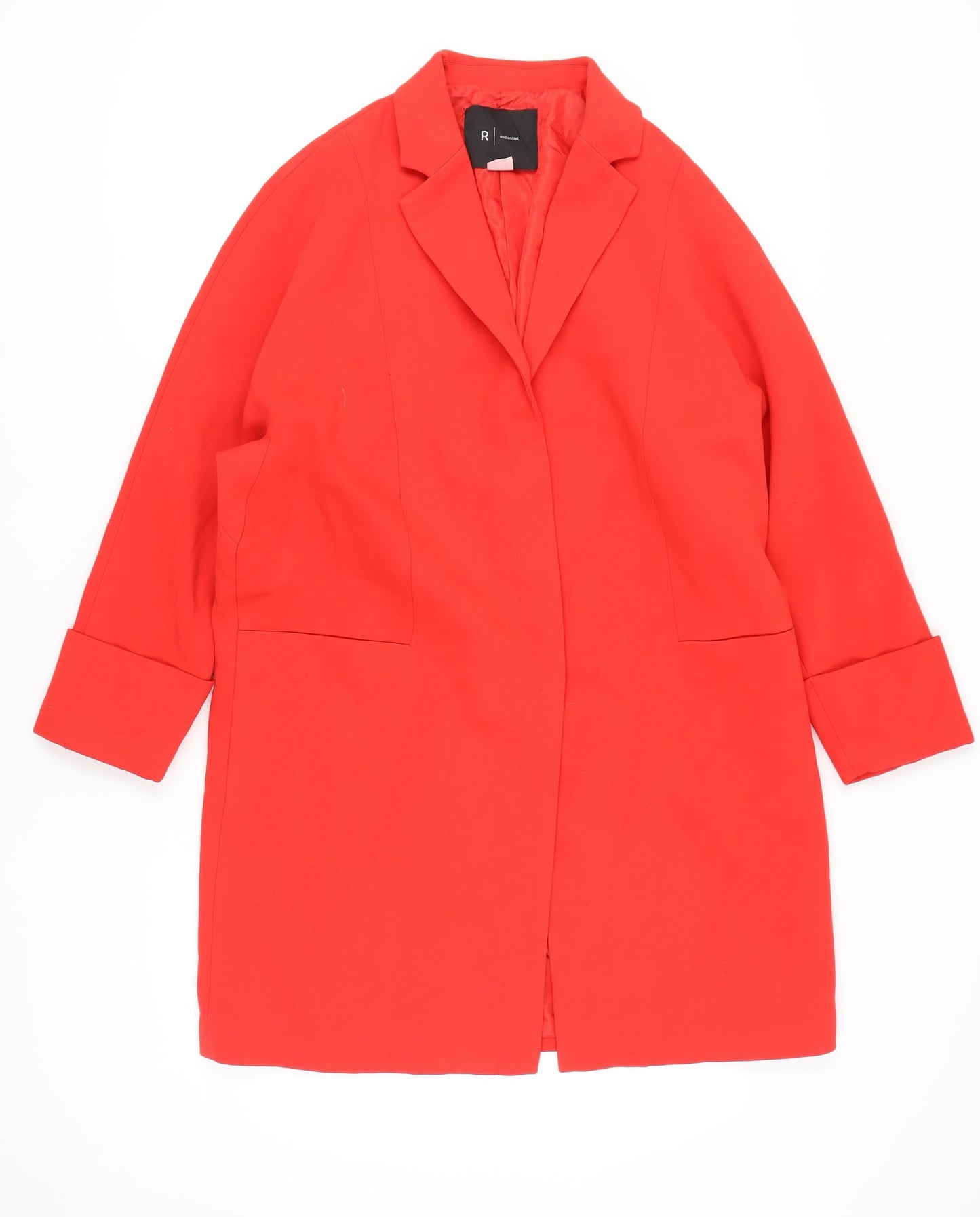 Womens UK Size 14 La Redoute Red Overcoat