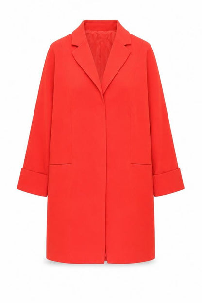 Womens UK Size 14 La Redoute Red Overcoat