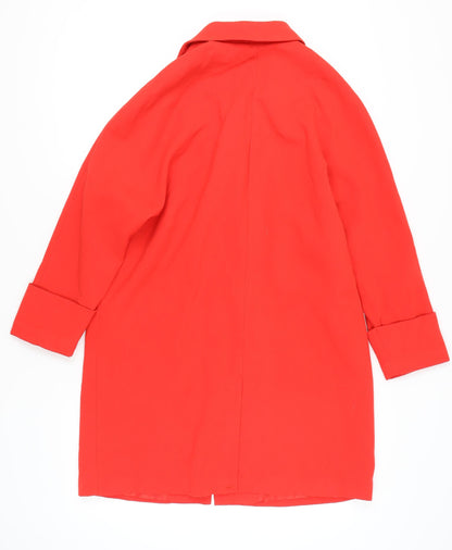 Womens UK Size 14 La Redoute Red Overcoat