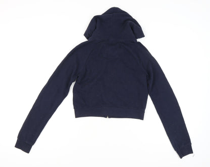 Abercrombie & Fitch Women's Blue Full Zip Hoodie, M