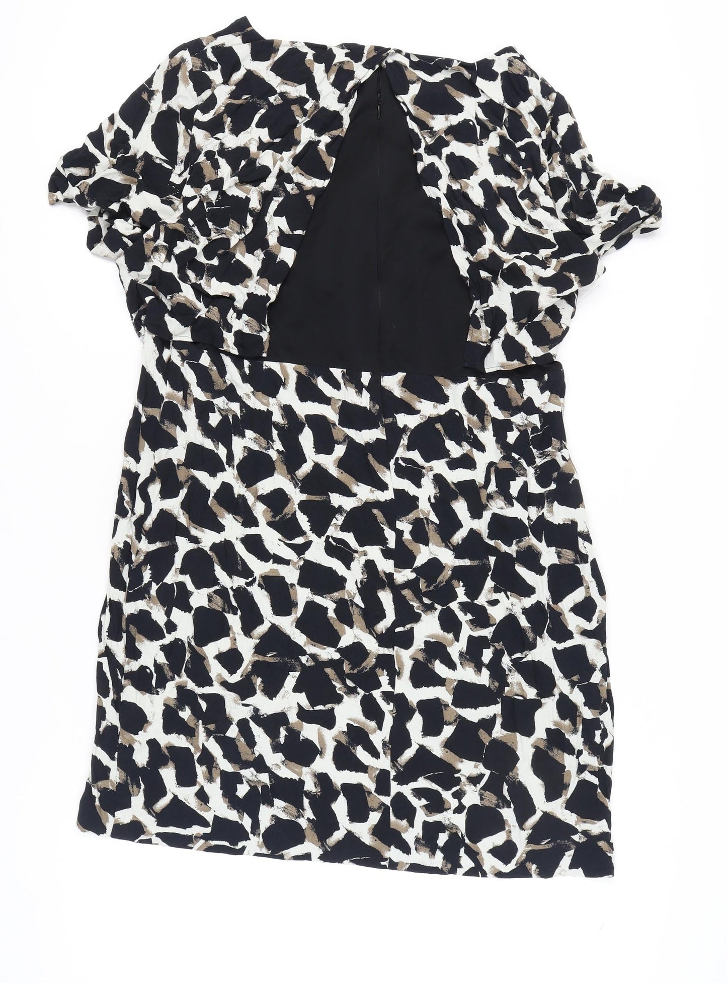 Marks and Spencer Women's Grey Animal Print Shift Dress, Size 18