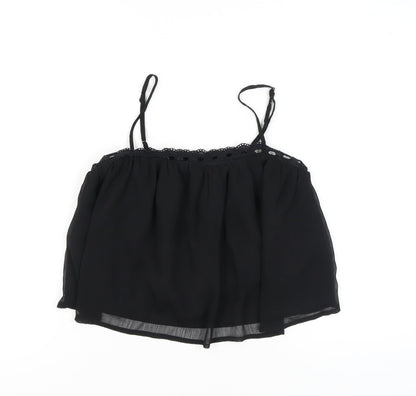 UK Size 10 NA-KD Black Camisole Tank