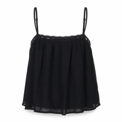 UK Size 10 NA-KD Black Camisole Tank