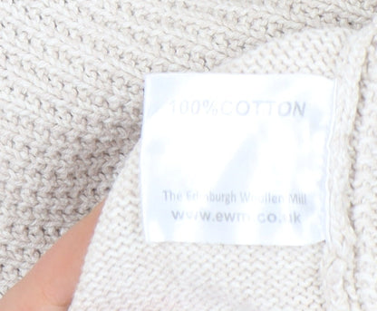 Womens UK Size L Isle Essentials Beige Cardigan Jumper