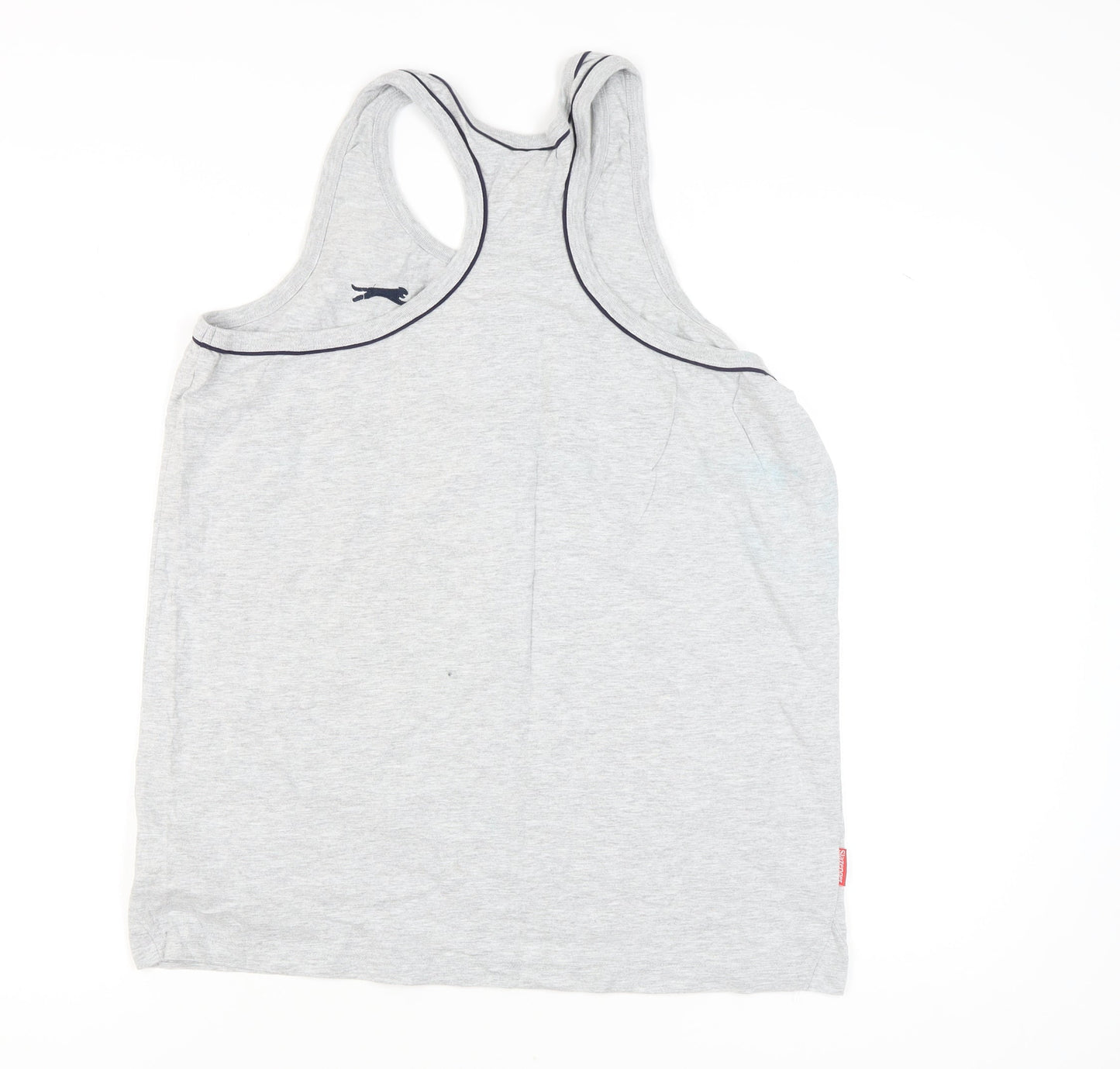 Slazenger Men's Grey XL Sleeveless T-Shirt, Cotton-Viscose Blend