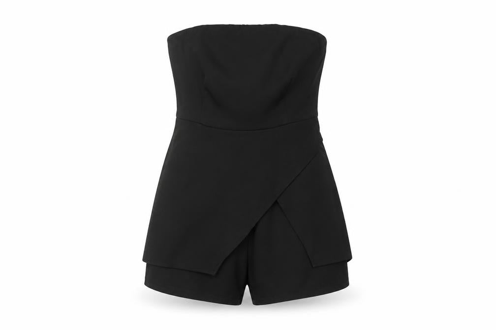 Womens UK Size M Missguided One-Piece Black Playsuit