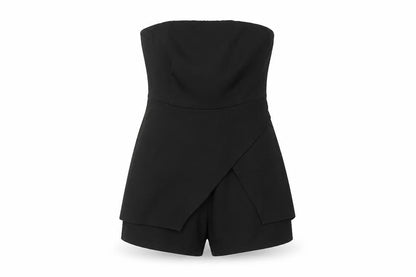 Womens UK Size M Missguided One-Piece Black Playsuit