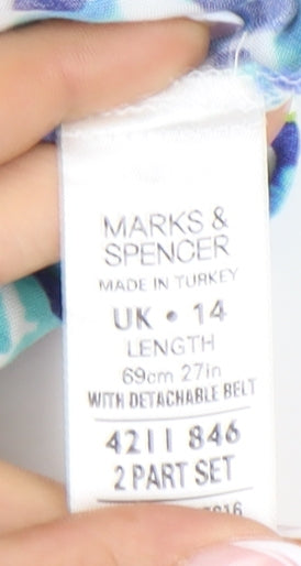 Marks and Spencer Women's Geometric Knee Length Skirt