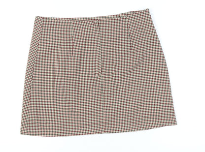 Monki Women's Multicoloured Check Skirt 16