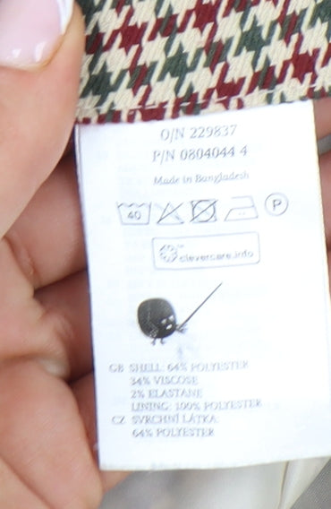 Monki Women's Multicoloured Check Skirt 16