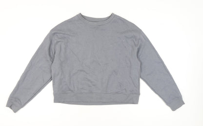 Unisex Adults UK Size M Pull&Bear Grey Pullover Sweatshirt