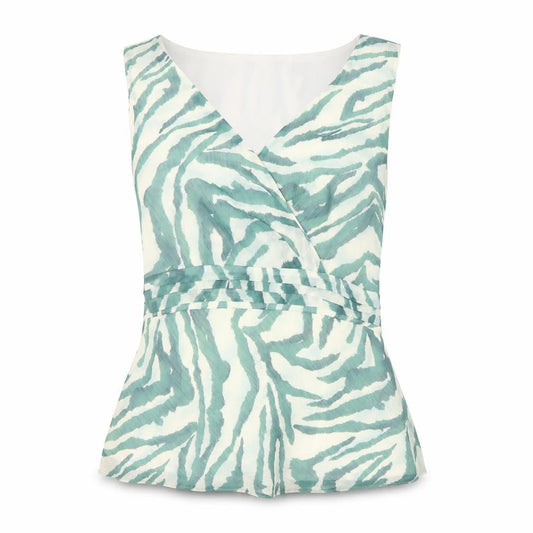 Womens UK Size 8 Principles Green Wrap Blouse