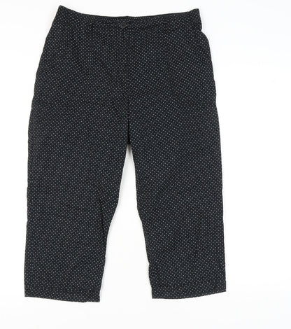 Womens UK Size 14 Bonmarché  Cropped Black Trousers