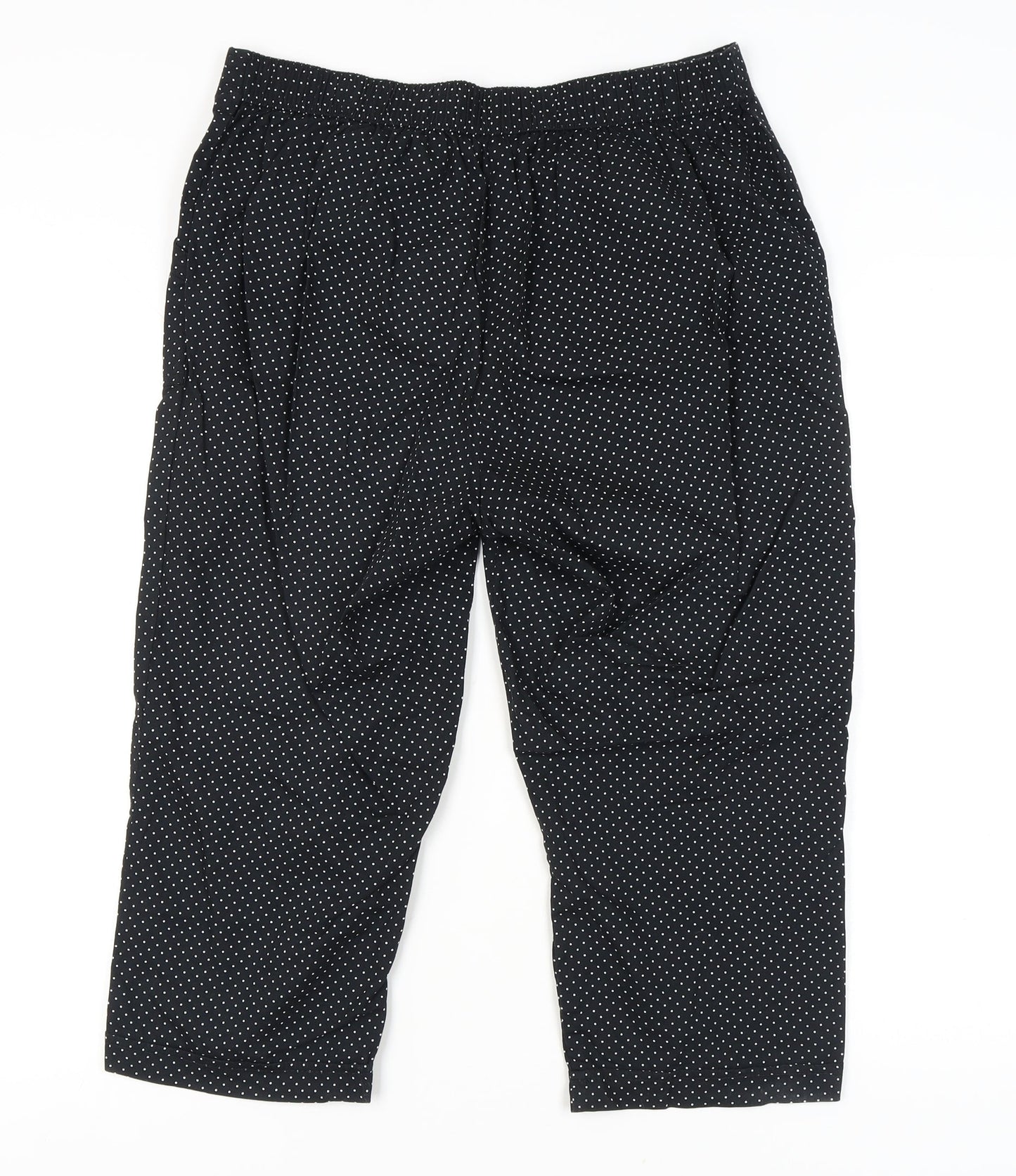 Womens UK Size 14 Bonmarché  Cropped Black Trousers