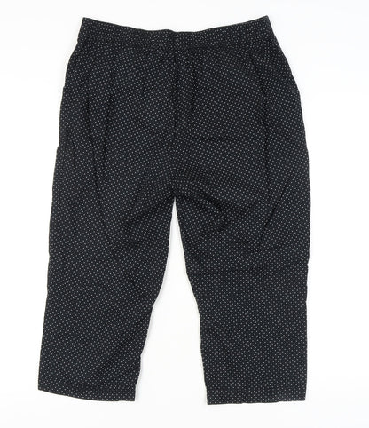 Womens UK Size 14 Bonmarché  Cropped Black Trousers