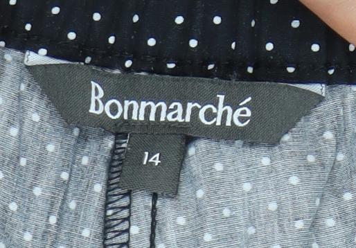 Womens UK Size 14 Bonmarché  Cropped Black Trousers