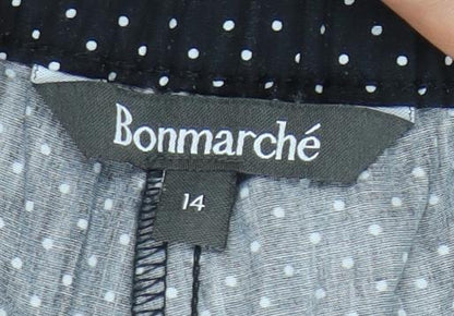 Womens UK Size 14 Bonmarché  Cropped Black Trousers