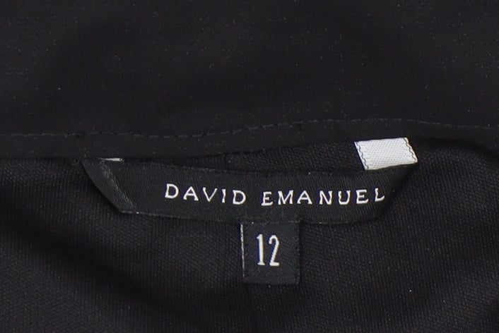 David Emanuel Women's Black Culottes Size 12