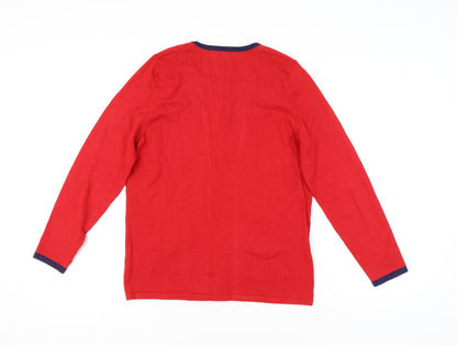 Womens UK Size 12 Bonmarché Red Cardigan
