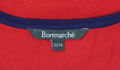 Womens UK Size 12 Bonmarché Red Cardigan