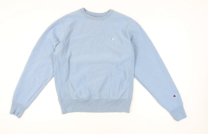 Champion Unisex Blue Pullover Sweatshirt, Size S