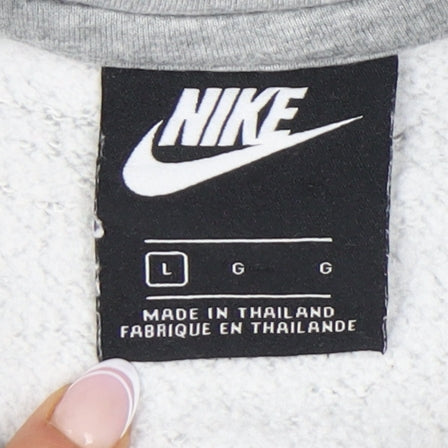 Nike Girls Grey Pullover Hoodie Size L Sportswear