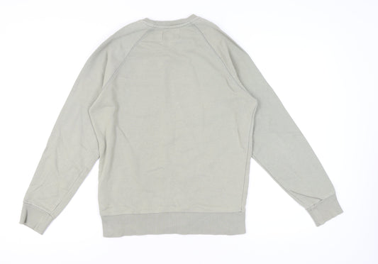 Mens UK Size M Criminal Green Pullover Sweatshirt