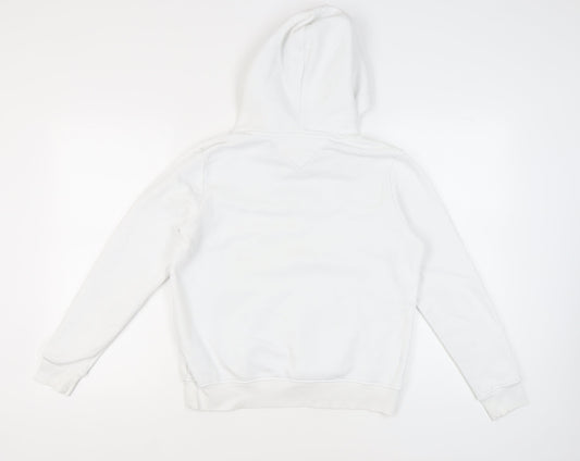 Tommy Jeans Men's White Logo Hoodie, Size S