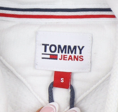 Tommy Jeans Men's White Logo Hoodie, Size S