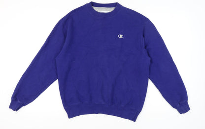 Mens UK Size M Champion Blue Pullover Sweatshirt