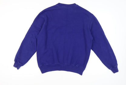 Mens UK Size M Champion Blue Pullover Sweatshirt