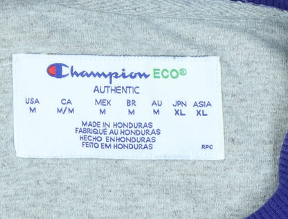 Mens UK Size M Champion Blue Pullover Sweatshirt