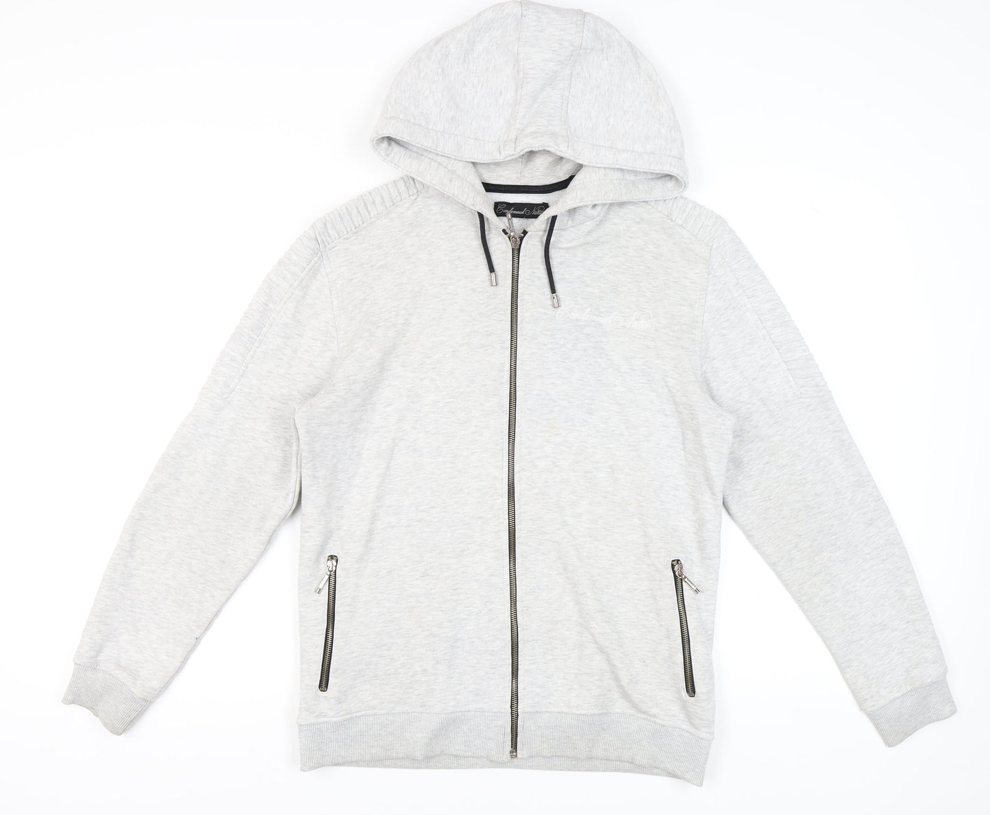 Condemned Nation Men's XL Grey Full Zip Hoodie