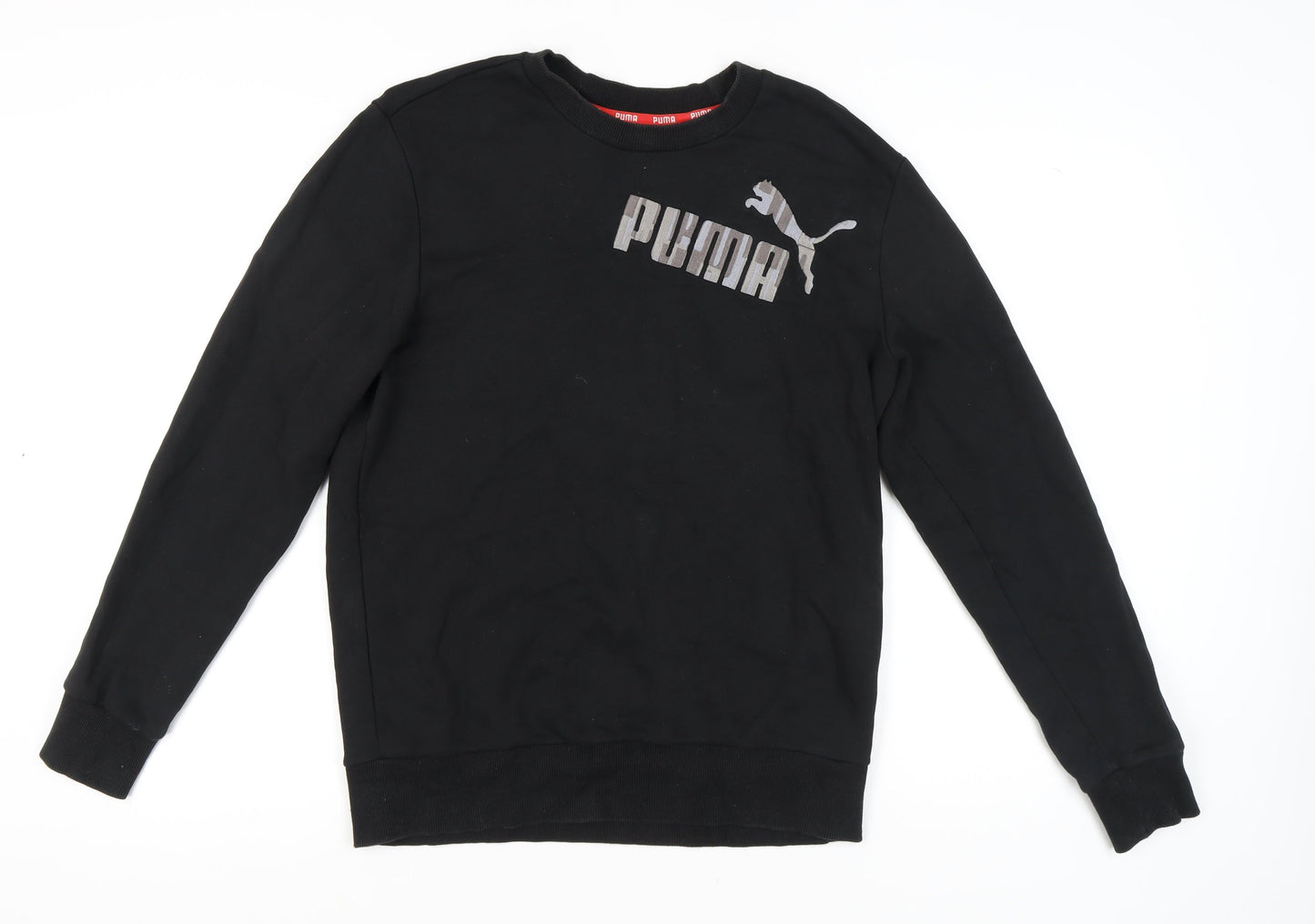 Mens UK Size M PUMA Black Pullover Sweatshirt