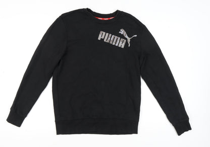 Mens UK Size M PUMA Black Pullover Sweatshirt