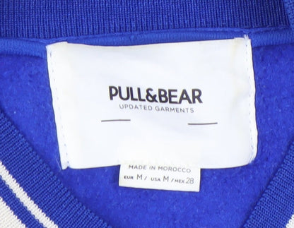 Womens UK Size M Pull & Bear Blue Cardigan Sweatshirt