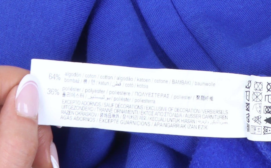 Womens UK Size M Pull & Bear Blue Cardigan Sweatshirt