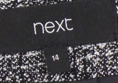 Next Women's Black Check Wrap Skirt, Size 14