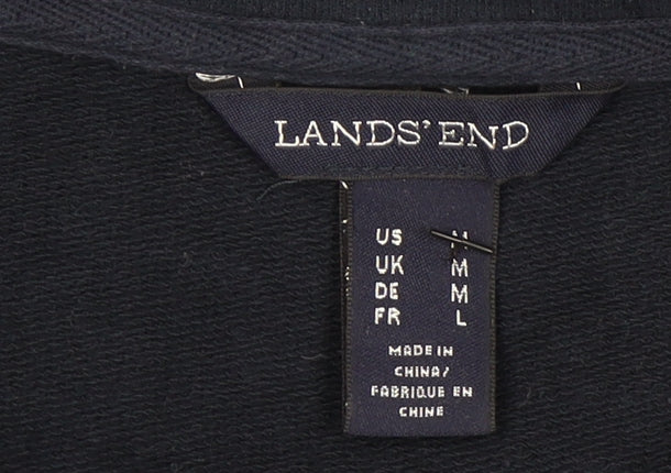 Lands' End Women's Blue Lace Blouse Size M