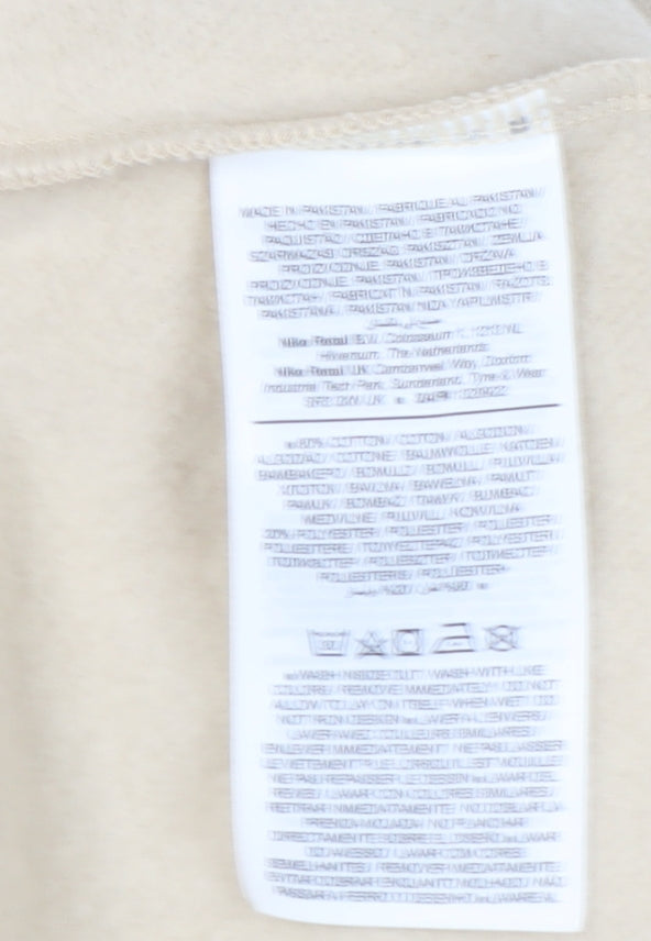 Nike Unisex Beige XS Sweatshirt Crew Neck Logo Casual